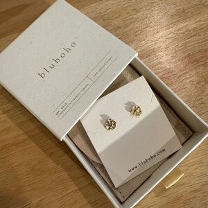 Bluboho Gold Little Wildflower Earrings for Jillian Harris